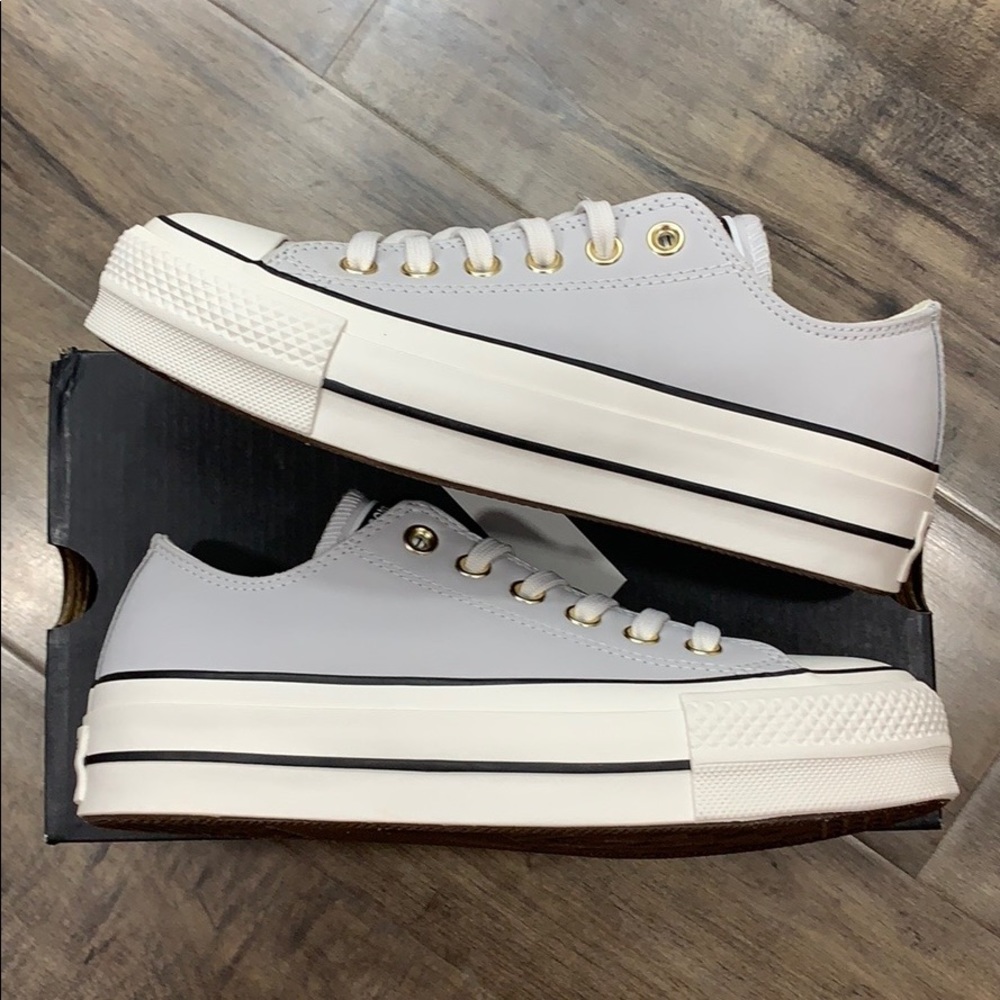CONVERSE CTAS LIFT OX PLATFORM mouse/vintage white - Picture 2 of 16